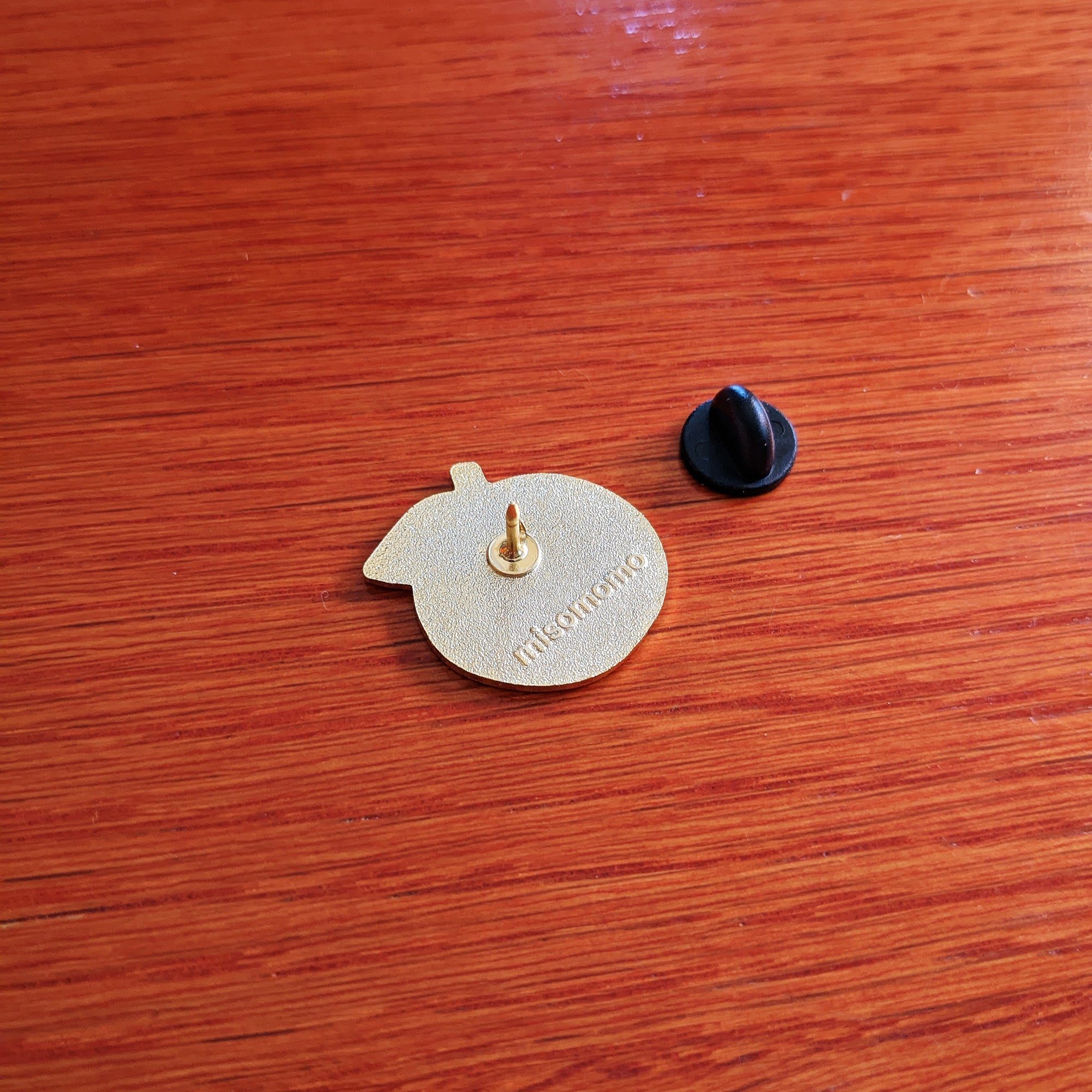 Pronoun Orange Pin - he/they