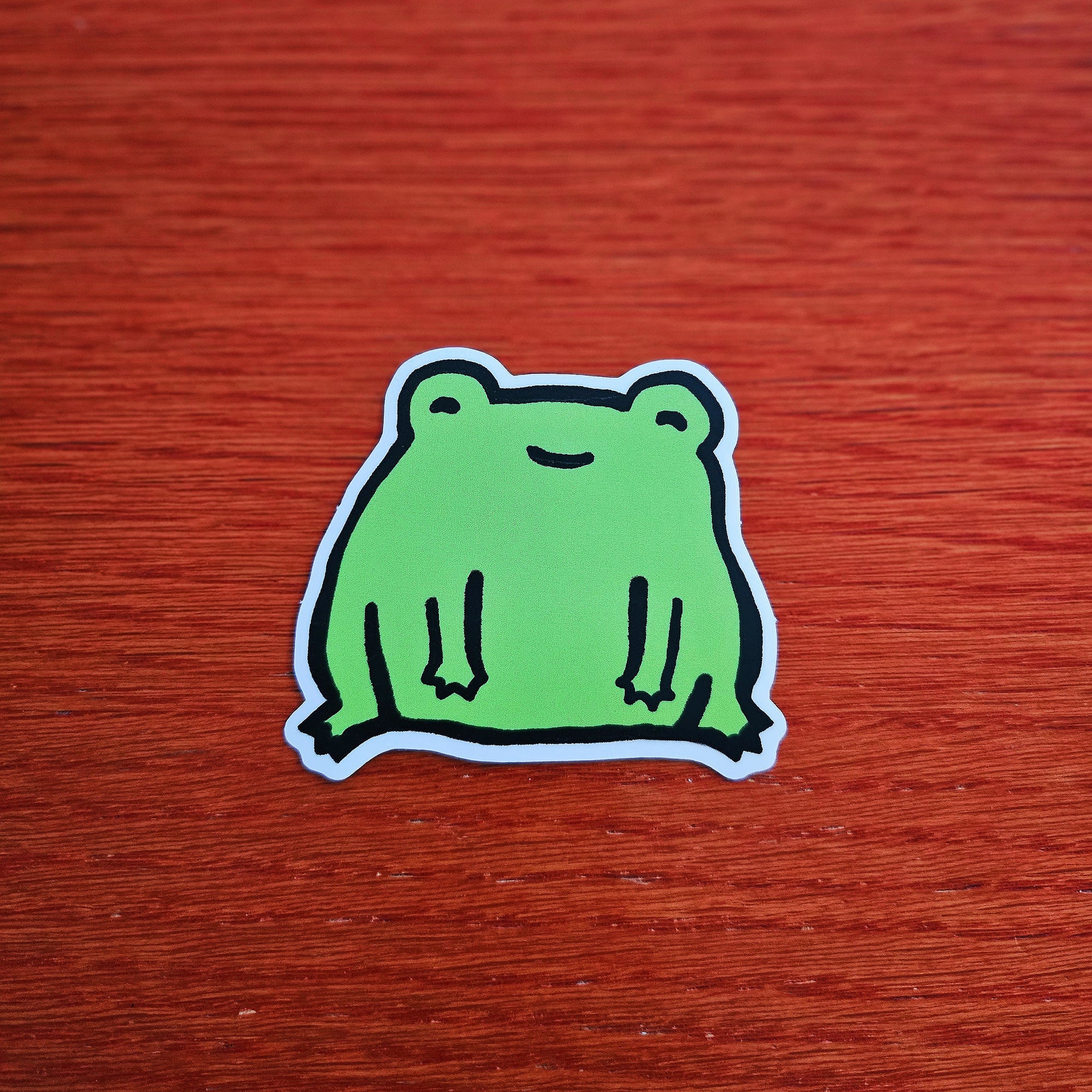 Happy Little Frog Sticker