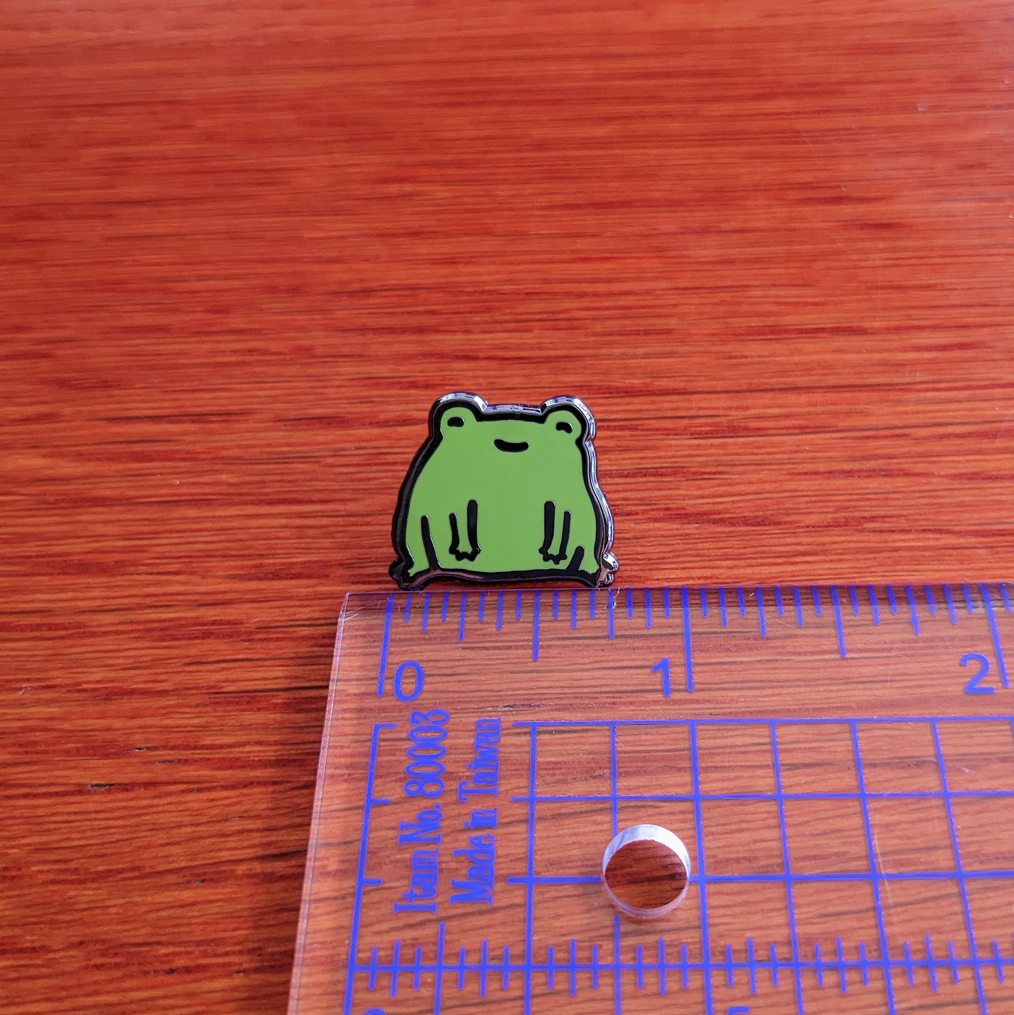 Happy Little Frog Enamel Pin