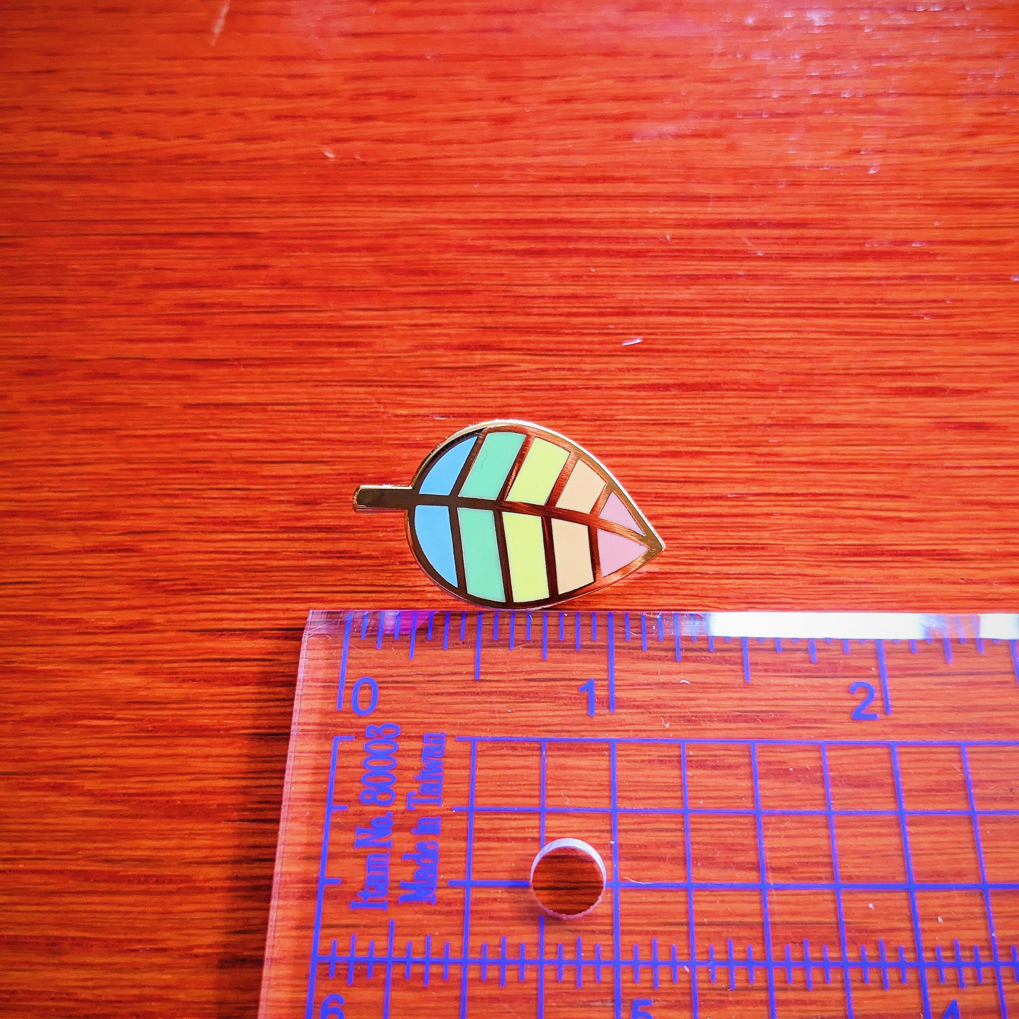 Rainbow Leaf Pride Pin